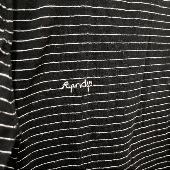 RIP n DIP striped kitty long sleeve tee large black white - Picture 7 of 7